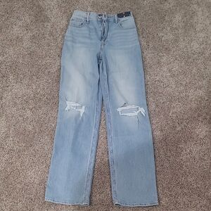 Hollister Light Blue Straight Leg Jeans